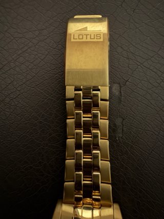 Reloj Lotus Dorado y Azul Sumergible 10 BAR