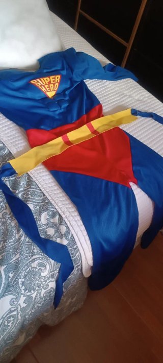 Disfraz Superhéroe Azul y Rojo