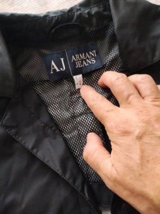 Chubasquero Armani Jeans Mujer Negro