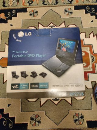 Leitor DVD/CD Portátil LG, como novo/caixa origem
