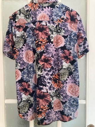 Camisa Hawaiana Estampada Flores