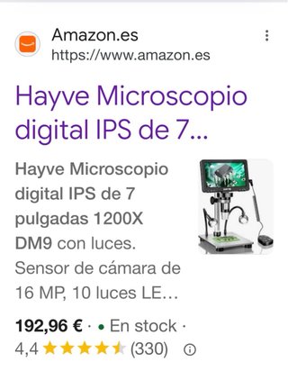 Microscopio Digital Hayve 7 HD 12MP En mano entreg
