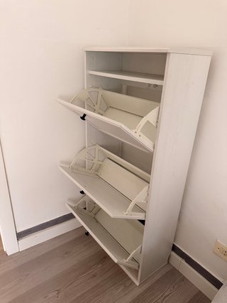 Zapatero Ikea Blanco Madera