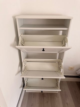 Zapatero Ikea Blanco Madera