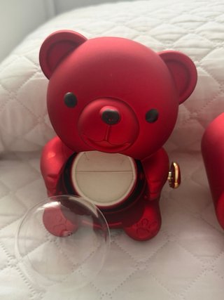 Oso y Corazón Joyeros Rojos