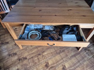 Mesa de despacho de madera