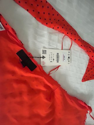 Top Zara Volantes Lunares Talla S