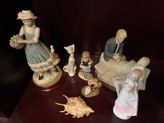 Lote figuras porcelana vintage y decoración