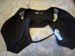 Chaleco Zara Negro Talla XS