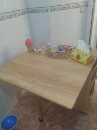 MESA MADERA TIENDA CASA. REBAJADO DE 55 A 35€