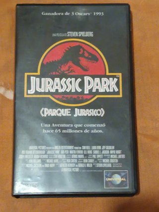 Cinta VHS Jurassic Park (Parque Jurásico)