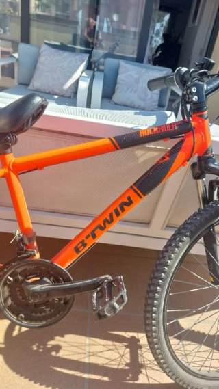 Bicicleta Rockrider 500 Naranja