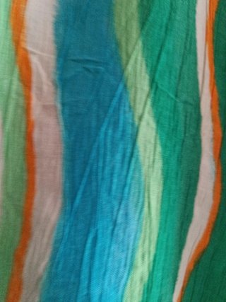 Camisa Mango Rayas Verdes y Azules