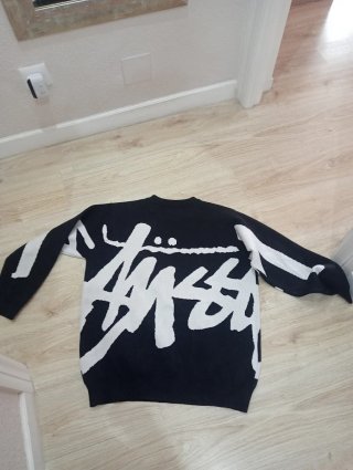 Sudadera/Jersey de Stussy Negra y Blanca