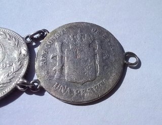 Pulsera de monedas antiguas