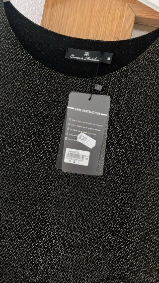 Vestido Negro Brillante Talla M