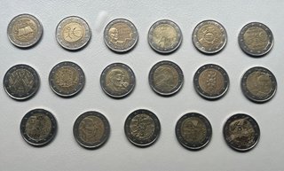 Lote 15 monedas 2€ Francia conmemorativas