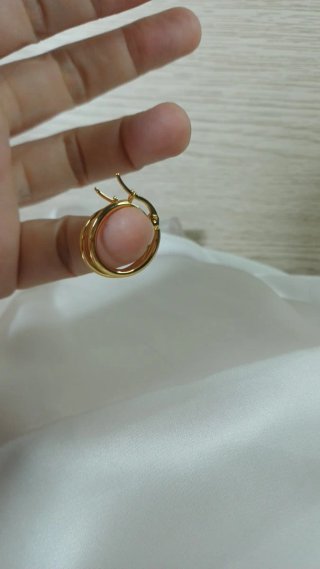 Aritos pequeños chapado oro 18k lisos