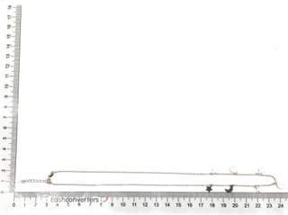 gargantilla plata 925mm con piedra con circonita 22cm