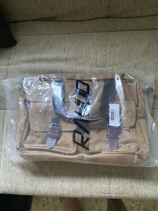 Maletín ordenador/bolso marrón y beige.Ravuo