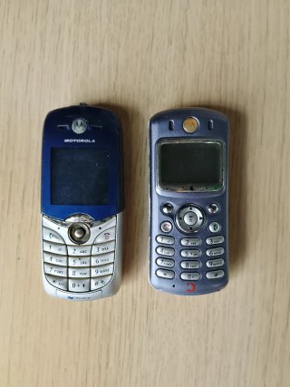 Pareja Móviles Motorola Vintage Azul/Gris