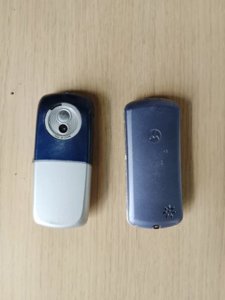 Pareja Móviles Motorola Vintage Azul/Gris