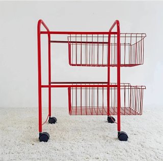 Carrito Rojo Estilo POP | Vintage 80s