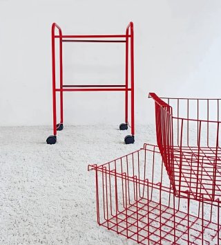 Carrito Rojo Estilo POP | Vintage 80s