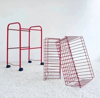 Carrito Rojo Estilo POP | Vintage 80s