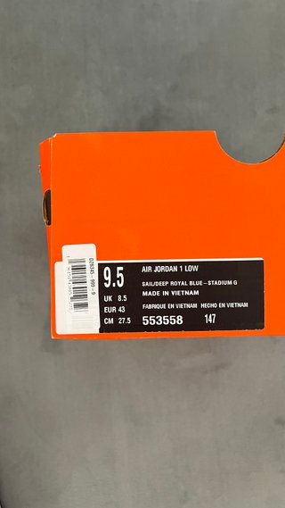 Air Jordan 1 Low Blu/Verde Size 43