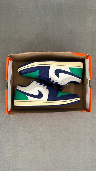 Air Jordan 1 Low Blu/Verde Size 43