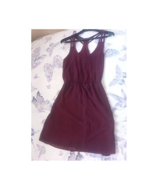 Vestido Burdeos tirantes