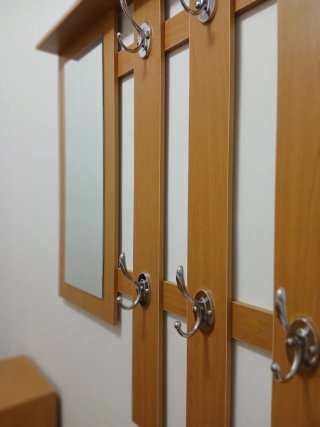 Mueble recibidor + espejo + zapatero