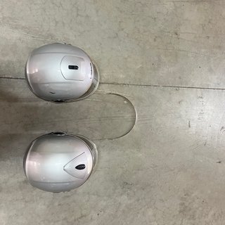 Cascos de moto Schuberth plateados