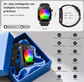 Reloj Inteligente Deportivo Premium Negro NUEVO