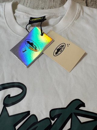 Camiseta Corteiz Blanca Logo Verde