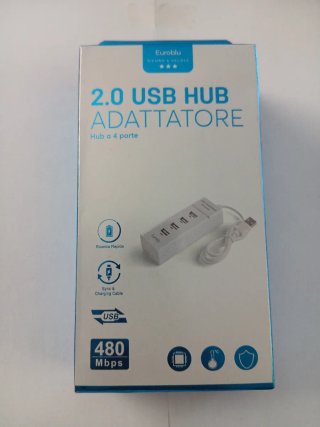 Adattatore USB Hub 2.0 Euroblu 4 Porte