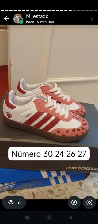 Zapatillas Adidas Bebé Corazón Rosa