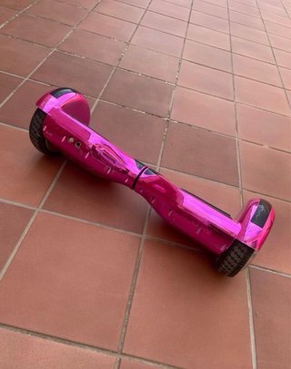 Hoverboard Rosa Metalizado con Funda