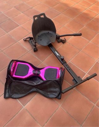 Hoverboard Rosa Metalizado con Funda