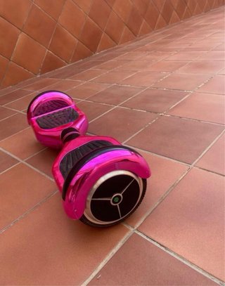 Hoverboard Rosa Metalizado con Funda