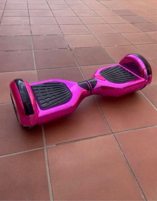Hoverboard Rosa Metalizado con Funda