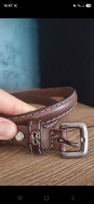 Cintura Campomaggi vera pelle lavata marrone 105