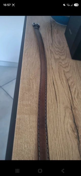 Cintura Campomaggi vera pelle lavata marrone 105