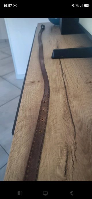 Cintura Campomaggi vera pelle lavata marrone 105