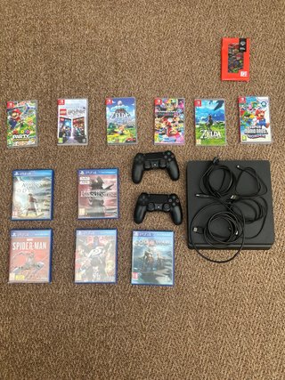 PS4 (PlayStation 4) con juegos Nintendo Switch