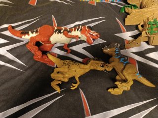 Set de dinosaurios de juguete con accesorios