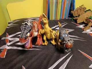 Set de dinosaurios de juguete con accesorios