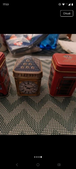 Set 3 Scatolette Vintage Londra