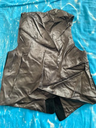 Gilet nero a coste - Taglia M